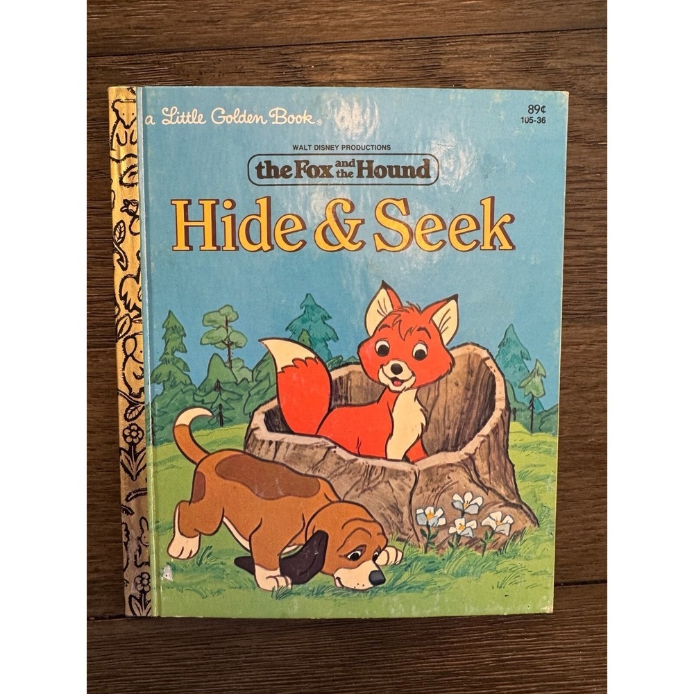 Little Golden Book Disney Fox and The Hound Hide and Seek